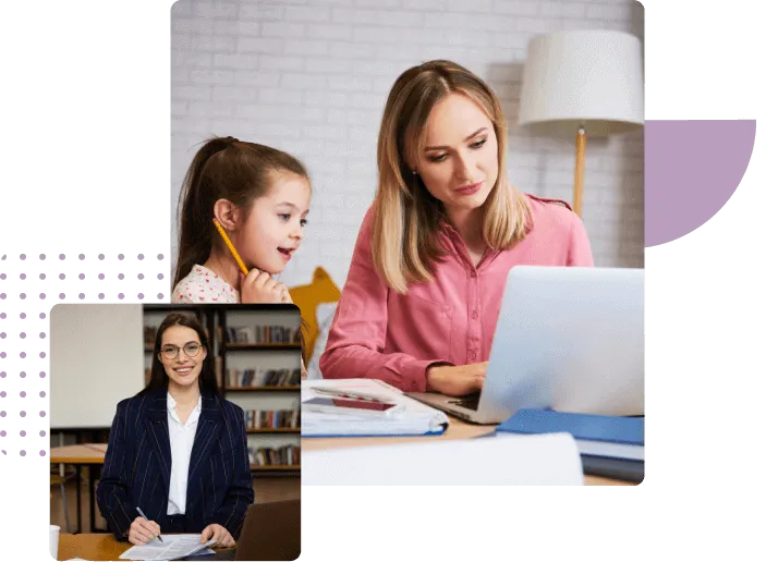 BusyHen tutor FAQ visual - tutoring session and professional tutor